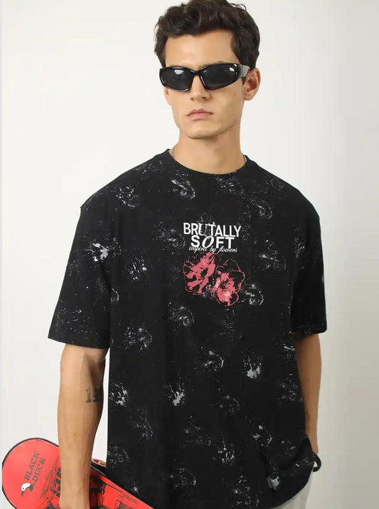 Abstract Black Graphic T-Shirt – KIXOR