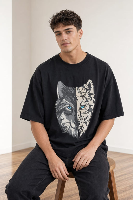 Black Wolf Graphic T-Shirt – KIXOR