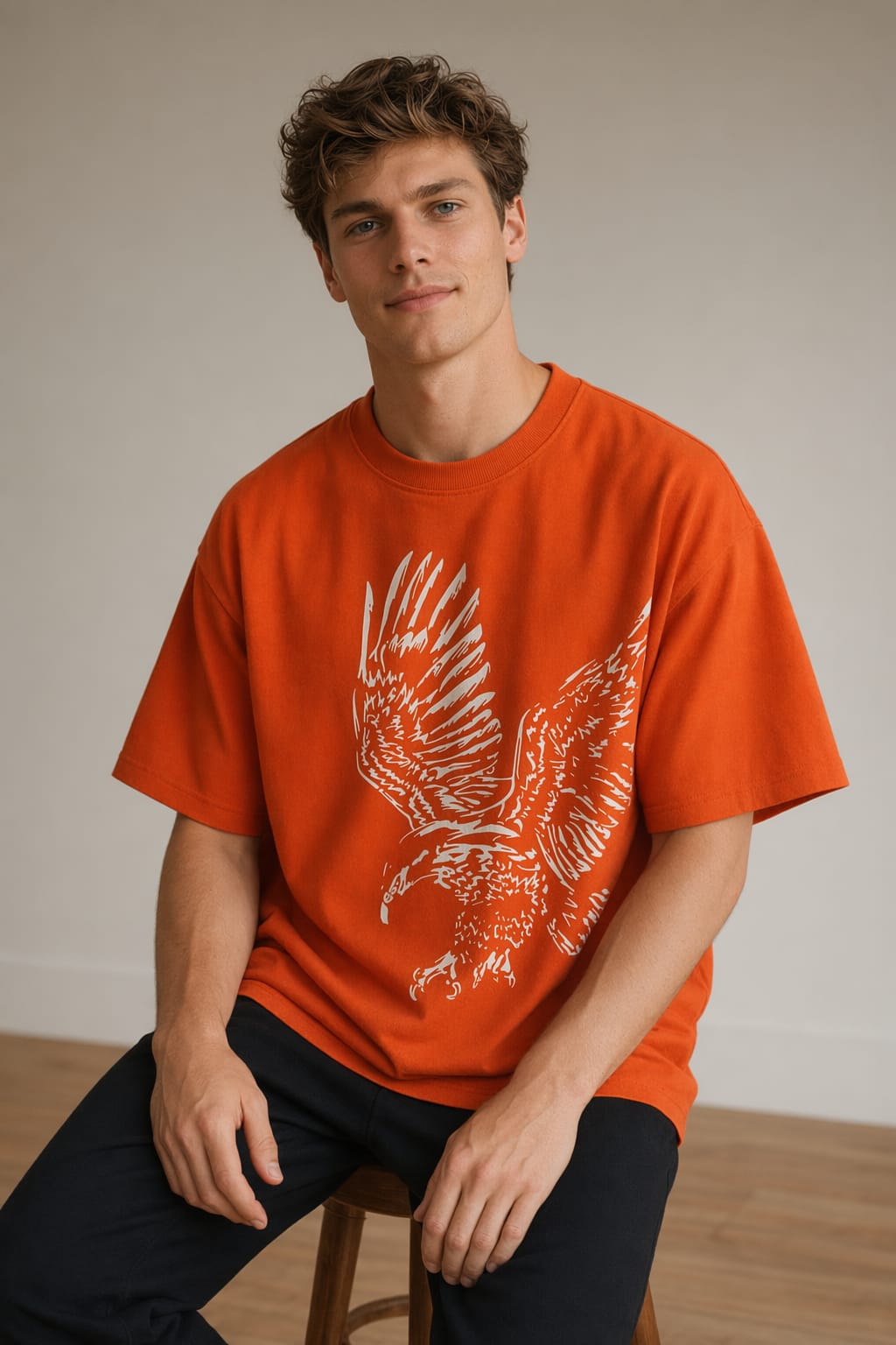 Orange Eagle T-Shirt – KIXOR