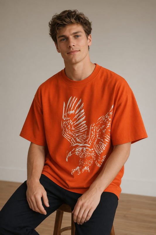 Orange Eagle T-Shirt – KIXOR