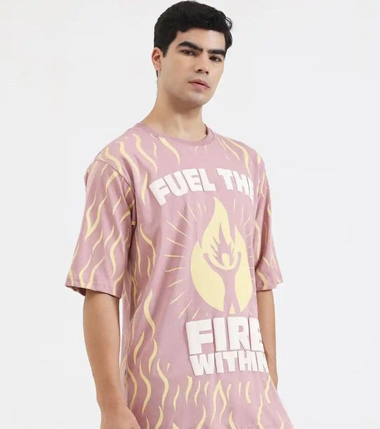 Pink Fire Graphic T-Shirt – KIXOR