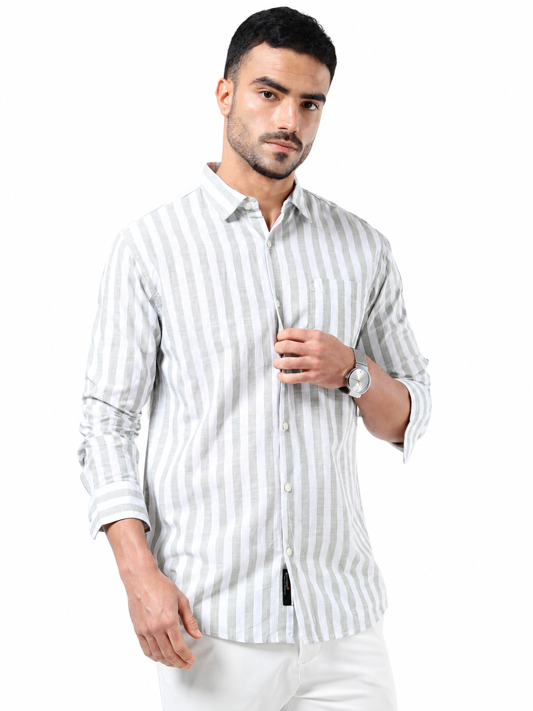 Sage Stripe Shirt – STC Fashion