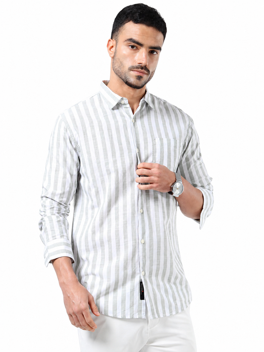 Sage Stripe Shirt – STC Fashion