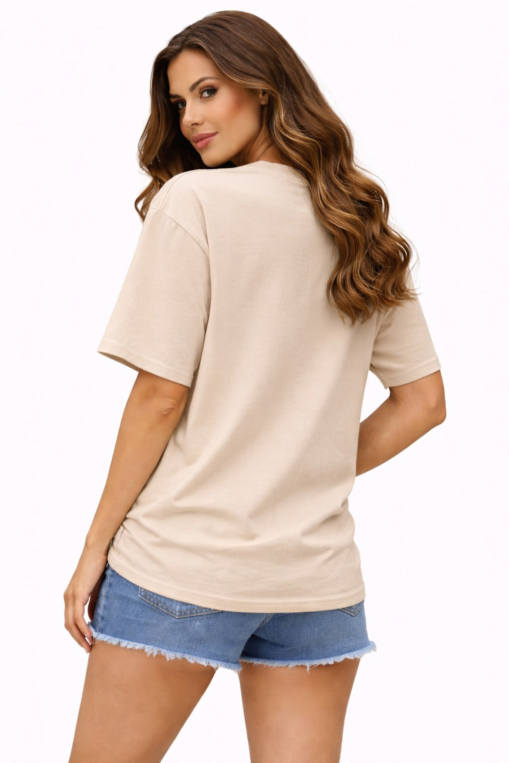 Beige Leopard Love T-Shirt for women