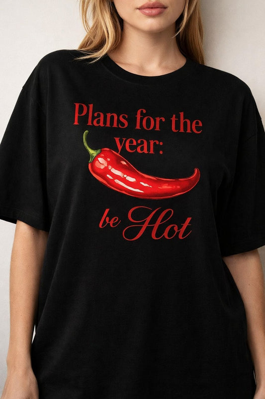 Black Chilli Graphic T-Shirt for women