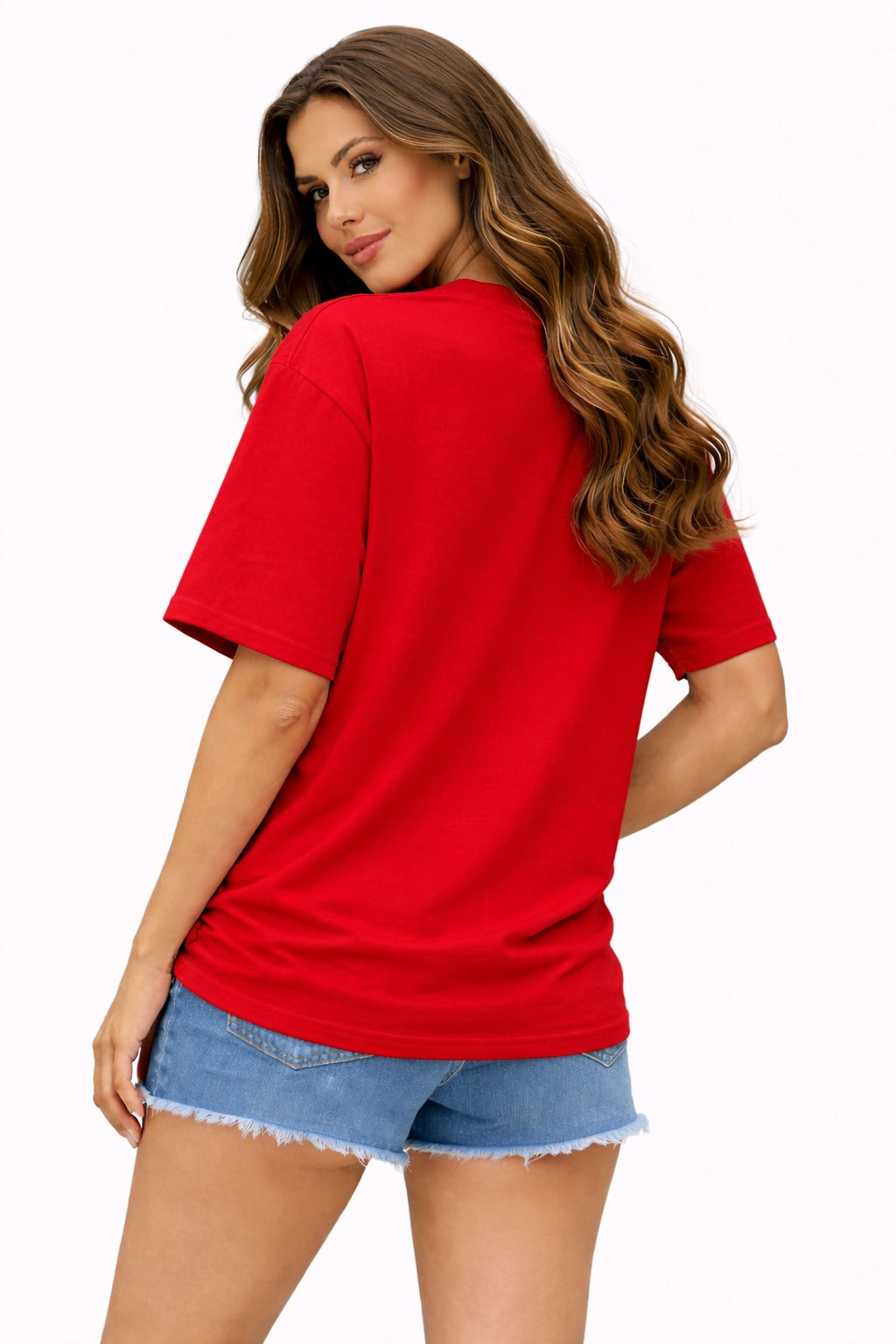 Red Leopard Love T-Shirt for women